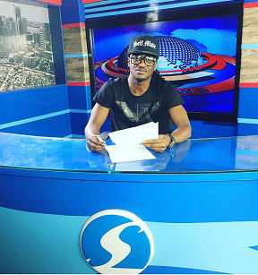 Paul Okoye Sniff’s Around Popular TV Studio to Promote New Artiste