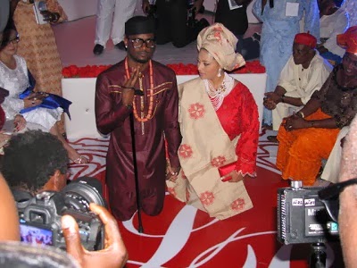 Peter Okoye and kaffy dancing Personally at his wedding (Video)