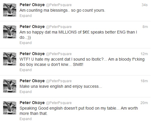 Peter Okoye Attacks Fan On Twitter