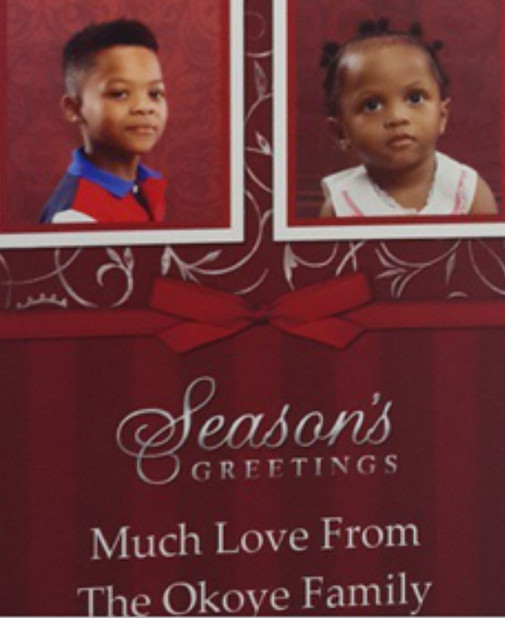 See How Adorable Peter Okoye’s Kids Looks In Their Christmas Card (Photo)