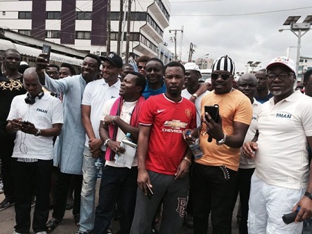 Faces of Nigerian Musicians Who Trekked Against Piracy