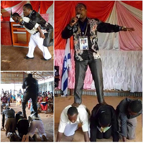 See Pastor Whose Feet Must not Touch The Ground While Preaching