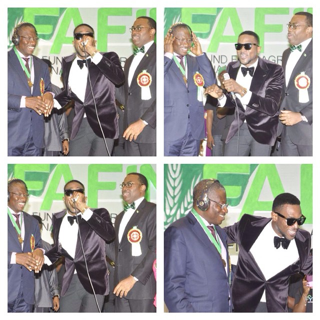 D’banj gifts President Jonathan Gold Plated Dr Dre’s Headphone For Xmas