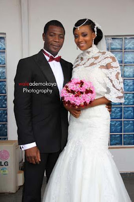 NEWLY-WED COUPLE,JAMES AND BISI OLONG JET OUT TO THE UK FOR HONEYMOON