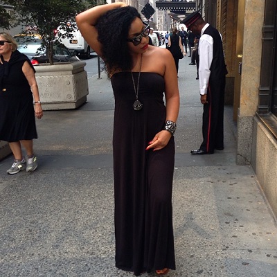 Actress Rita Dominic In The Street Of New York