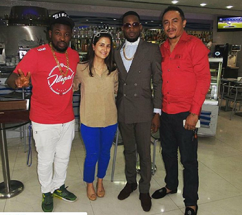 D’Banj Visits Chocolat Royale After Food Crisis, Meets With In-law