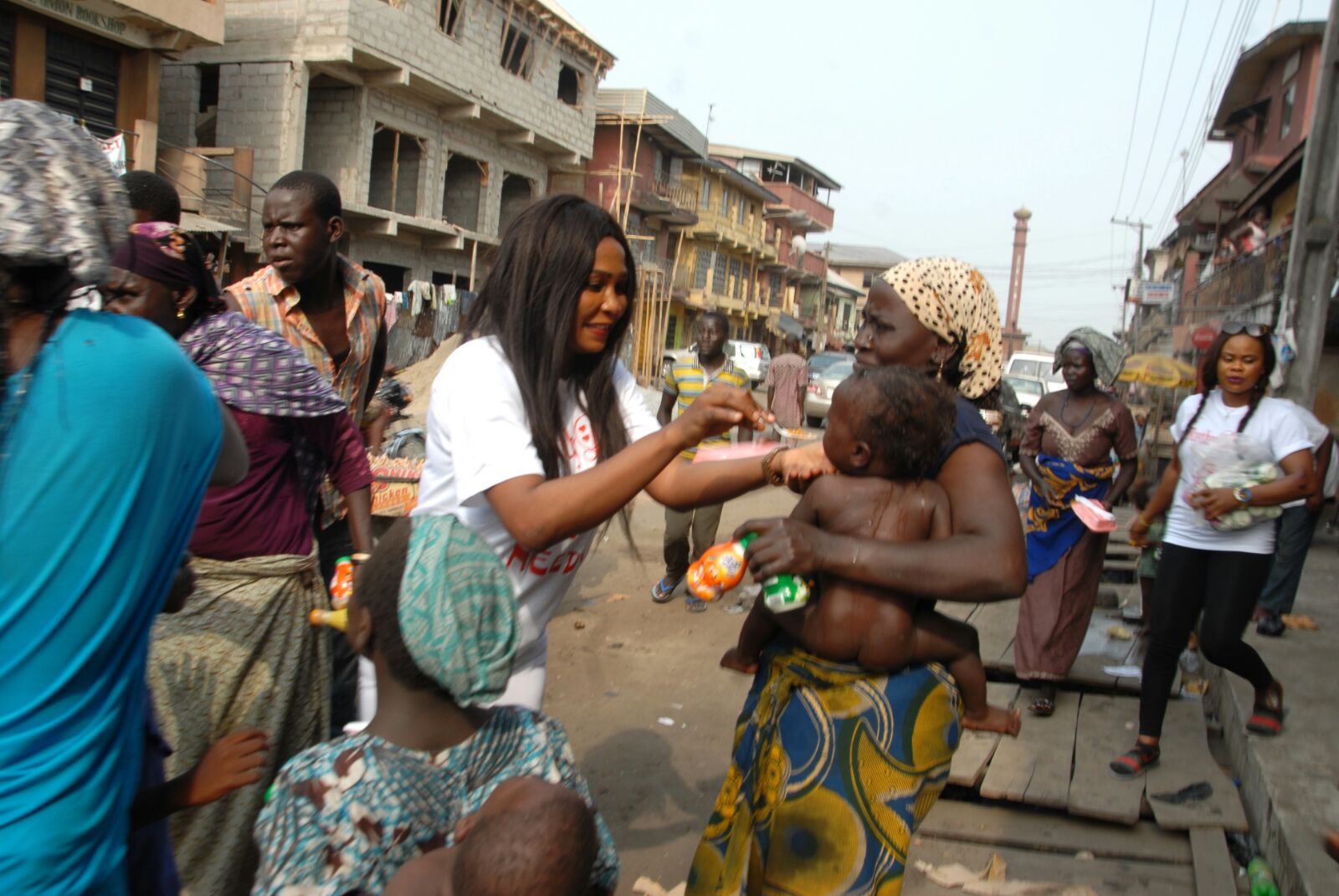 See How Ruth Eze Fulfilled Her Valentine Promise To Beggars (Photos)