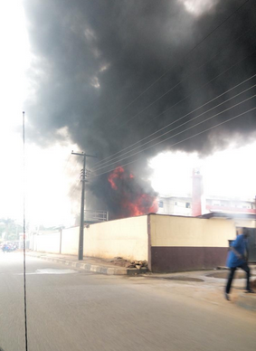 Seven Day Adventist Church Building On Fire(photos)