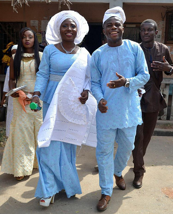 Super Eagles Striker, Moses Simon Weds (Photo)