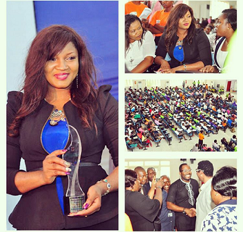 Omotola Honoured At YABATECH (Photos)