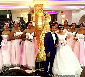 First Photo of Actress, Sugar Chika White Wedding