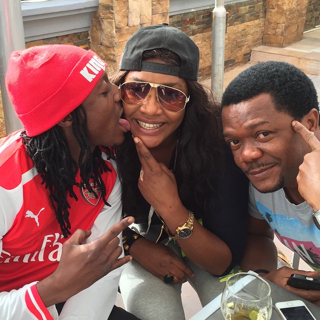 Married Actress,  Angela Okorie Gets Licked on Set