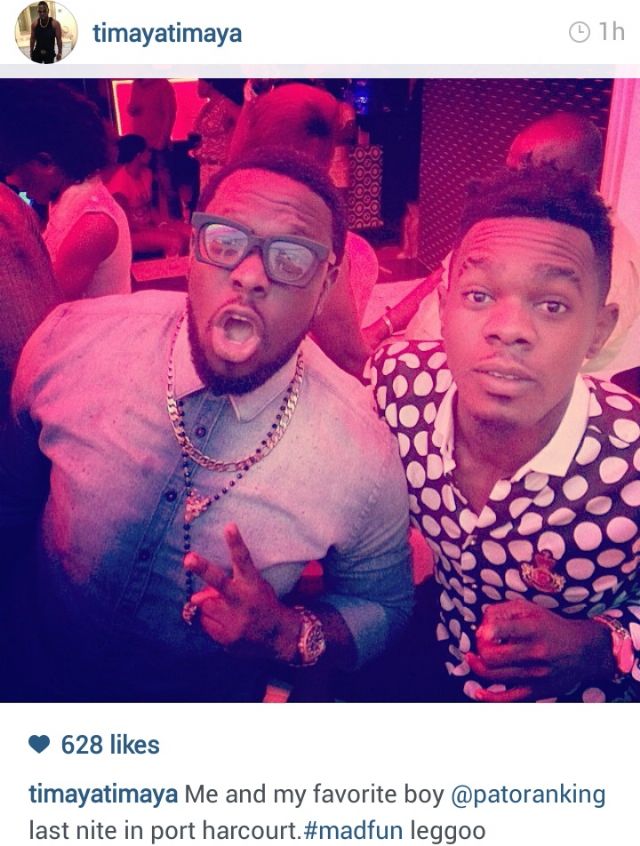 Finally, Timaya Party’s With Patoranking