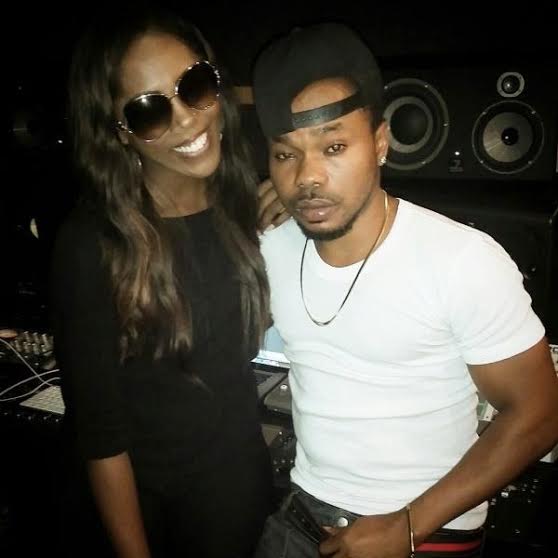 Presh, Tiwa Savage Hit Studio With Davido’s Pal