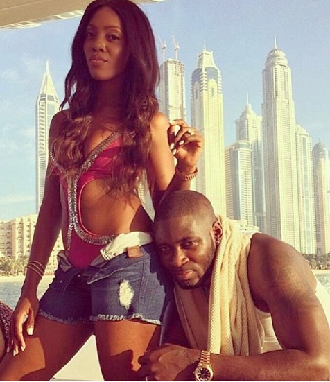 Tiwa Savage And Her Newly Wedded Husband Tee Billz In Nigeria