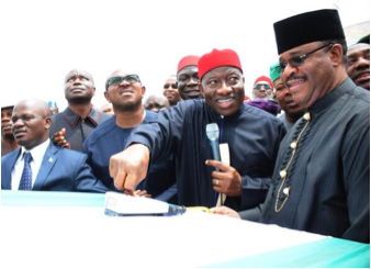 Jonathan Lays 2nd Niger Bridge Foundation Stone