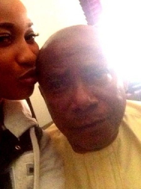 Controversial Tonto Dikeh Shows Off Dad (Picture)