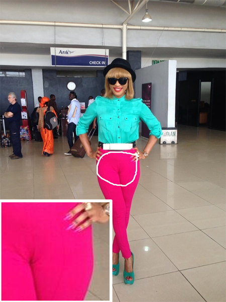 What’s Wrong With This Picture?( Tonto Dikeh’s Airport Pose) , NFC Eagle Eye See……..