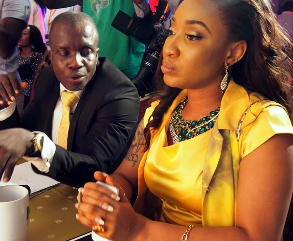 Caption This Photo Of Tonto Dikeh At Miss Grand Nigeria: What Is This Man Looking At?