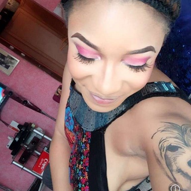 Tonto Dikeh Gets A Dog Face Tats (Photo)