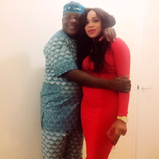 Toyin Lawani Discloses That She Is Sir Shina Peters Step-Daughter