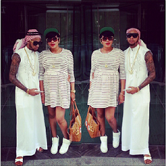 Toyin Lawani, Younger Lover Stroll To Dubai On Shopping Spree