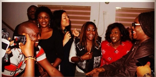 Uche Jombo Returns To America, Gets Surprise ‘Goodbye’ Party [Pictures]