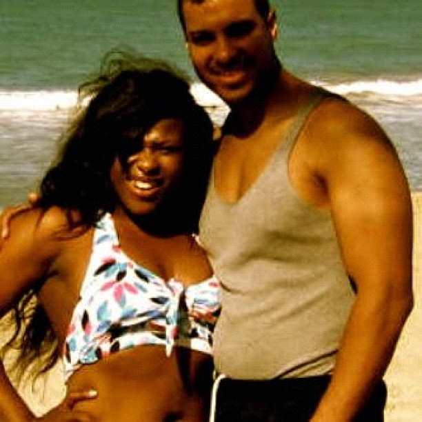 Uche Jombo With Hubby, Kenny Rodriguez On Vacation In US