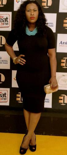 Uche Jumbo’s Fierce Look At The EbonyLifeTV Launch | See Photo