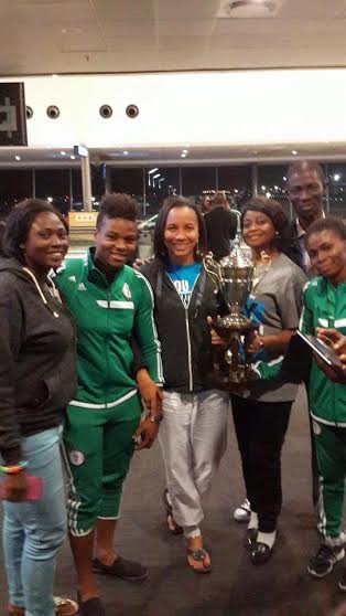 Ibinabo Poses With Victorious Falcons