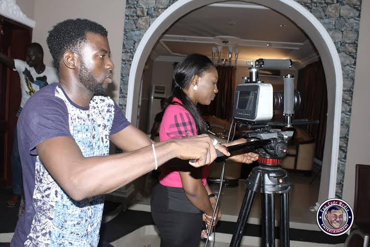 Ebube Nwagbo returns to location for Not Enough, alongside Alexx Ekubo, Oge Okoye others (Pictures)