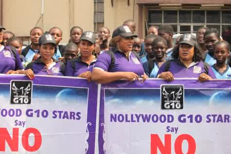 Nollywood Actress Storm Lagos For March Aganist Domestiv Violence (Photos)