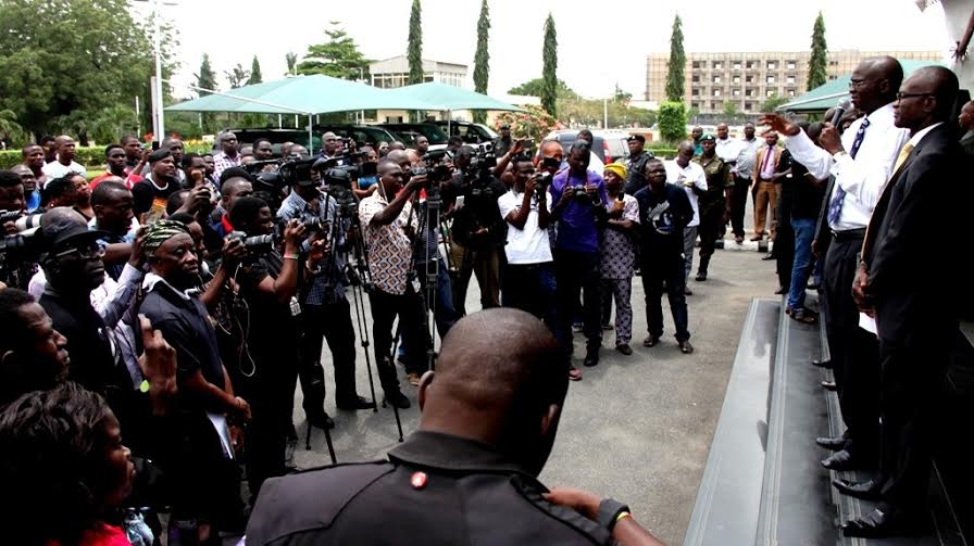 Piracy: Babatunde Fashola Meets Tunde Kelani, Yemi Shodimu Others (Pictures)