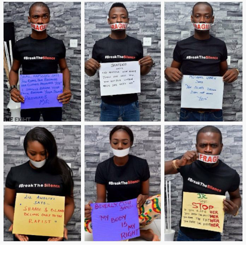 JJC, Beverly Osu, B-Red, Others Join Break The Silence Campaign (Photos)