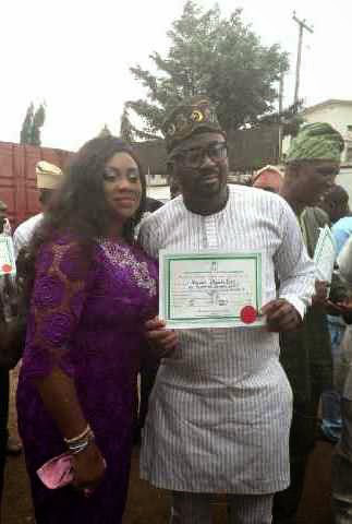 Desmond Elliot Receives INEC Certificate Of Return (Photos)