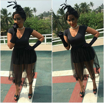 Checkout Juliet Ibrahim’s Outfit at Video Shoot (photos)