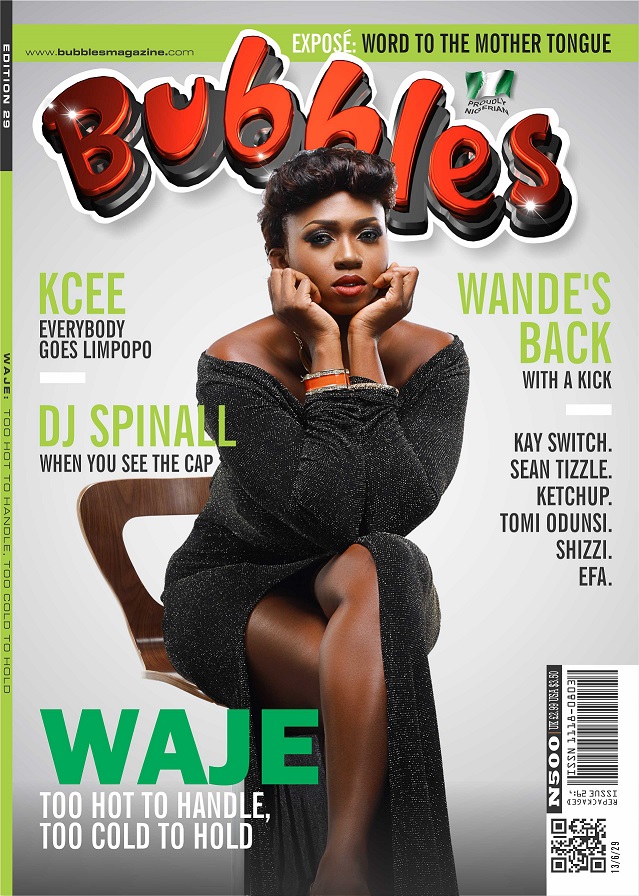 Waje Covers Bubbles Magazine 29th Edition