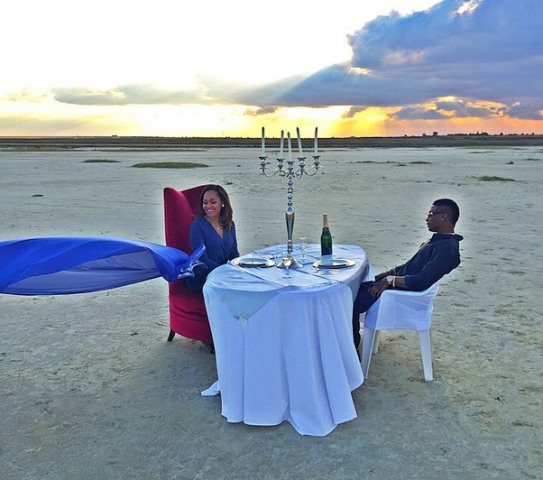 Wizkid, Tania Take Love To Desert