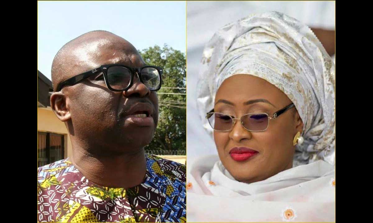 Aisha Buhari Vs Fayose’s fight get messier, as First Lady drags governor to court