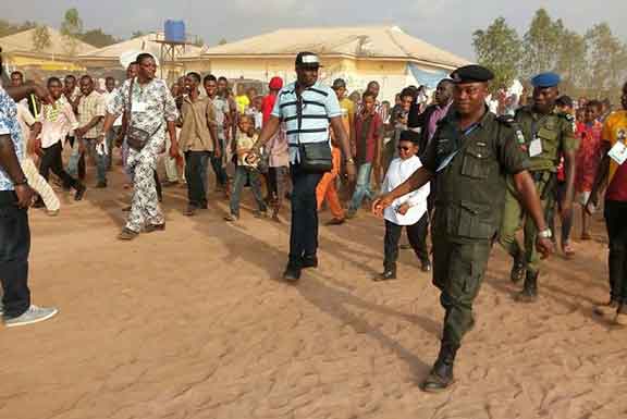 See How Security Officials Guarded Osita Iheme At Emeka Offor’s Dad’s Burial (Pic)