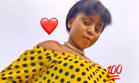 Regina Daniels Showing Off Her Beautiful Body In Yellow Polker-Dot Outfit