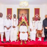 Davido, Phyno, others visit Olu of Warri ahead of ‘Warri Again’